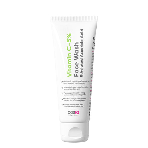 Cosiq Vitamin C-5% Brightening and Glow Face Wash 100 ml